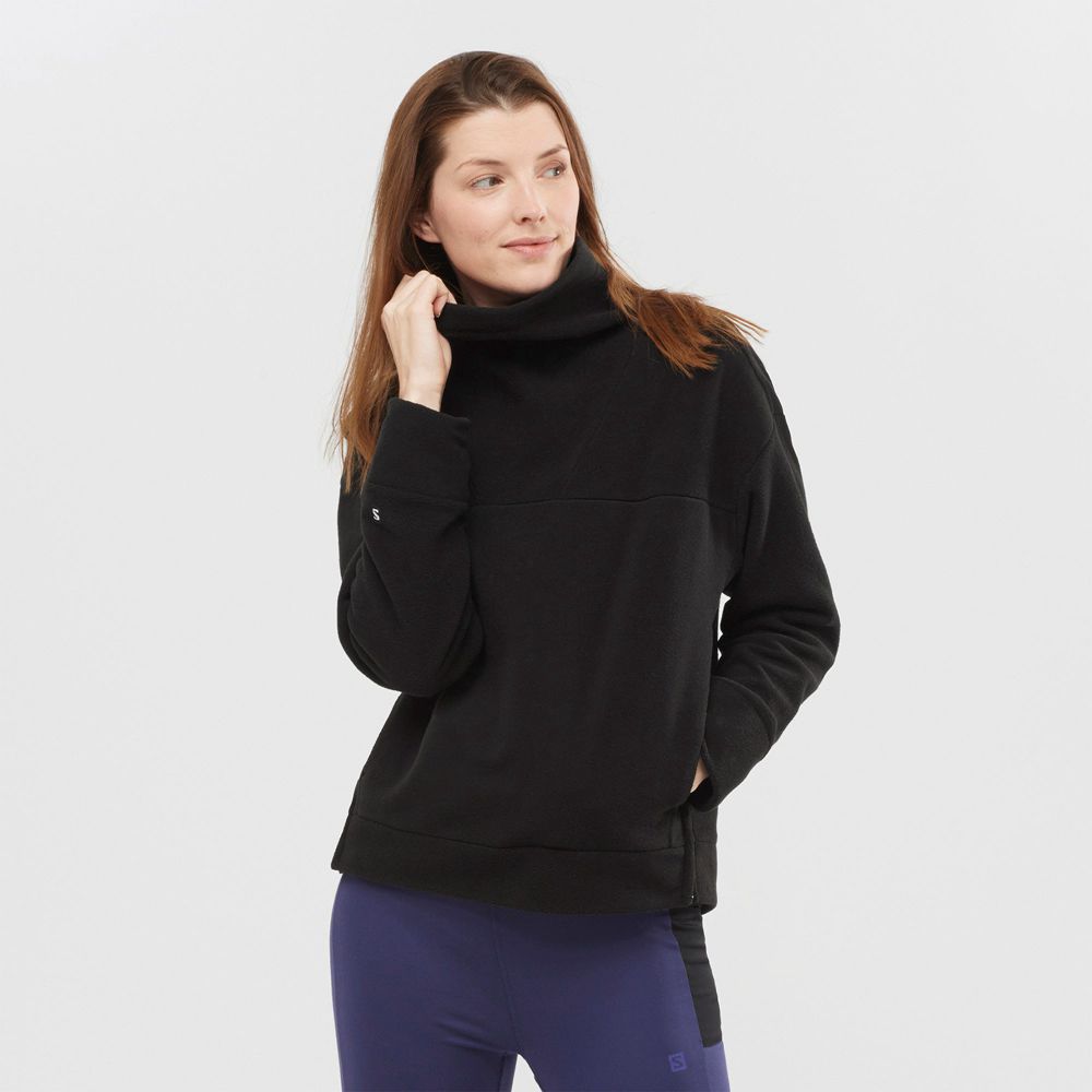 Salomon OUTLIFE MIDLAYER W Pullover Mujer - Negras - Colombia (38597-HSYW)